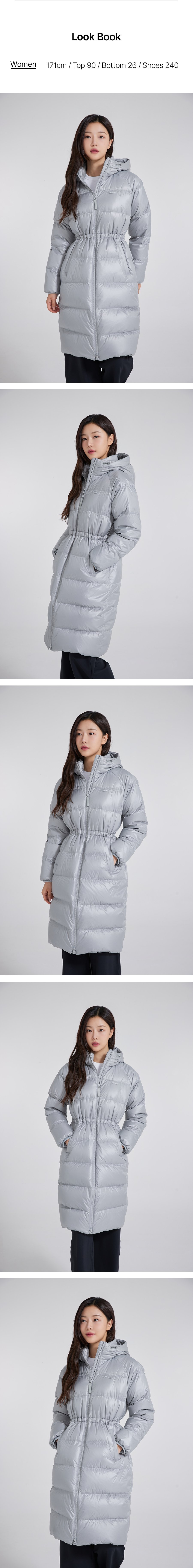 여성 베로니 구스다운 롱패딩