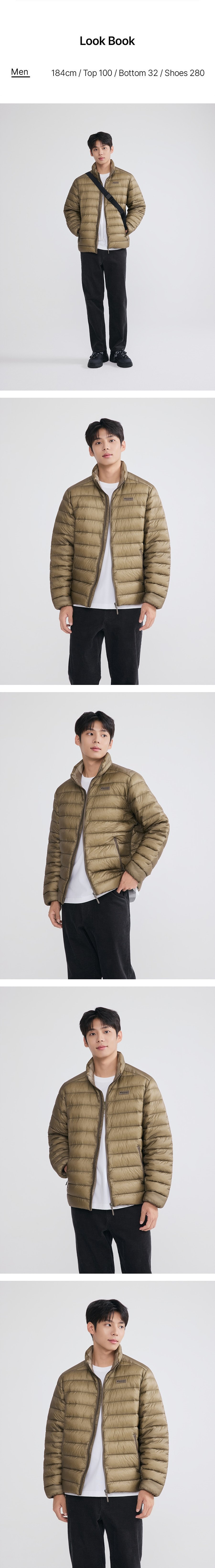 남성 올버트 구스다운 경량패딩