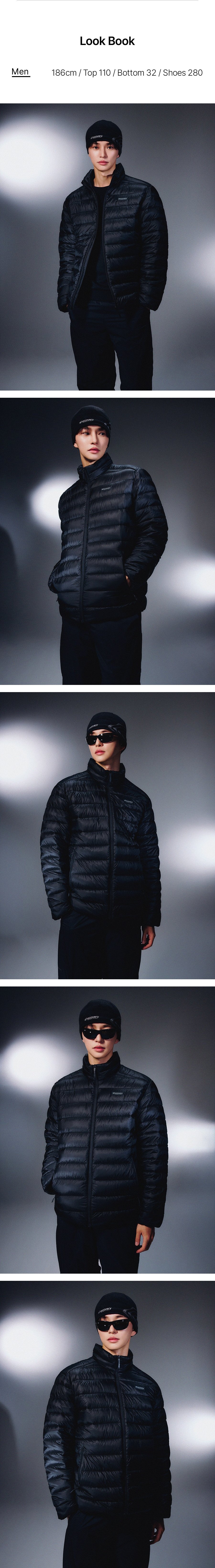 남성 올버트 구스다운 경량패딩