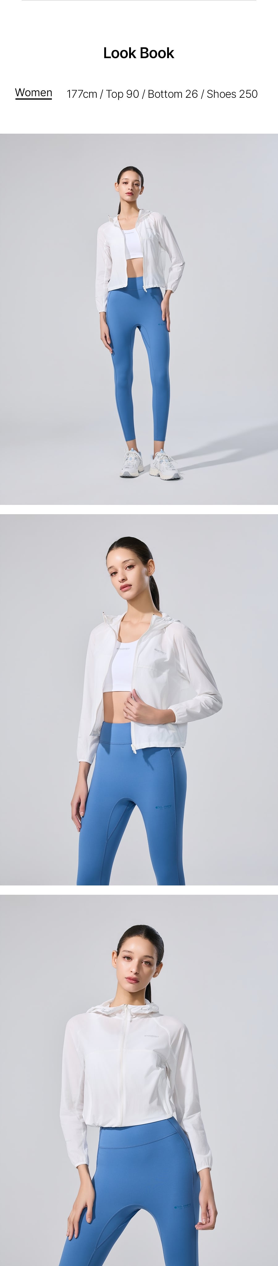 WOMEN PERTEX RUNNING WINDBREAKER #NINGNING同款！ - 4 COLORS WHITE