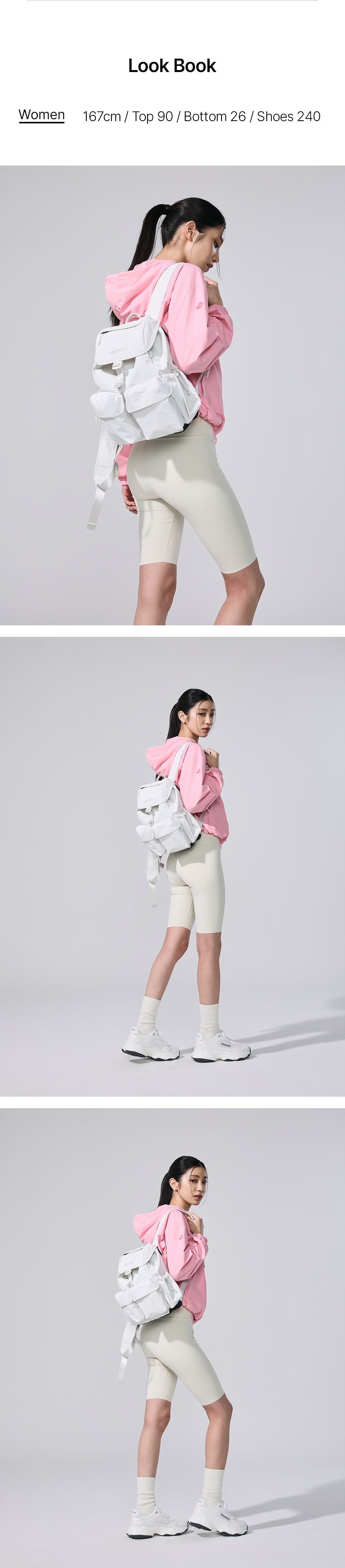 REFLEX POCKET BACKPACK S #NINGNING同款！ - 3 COLORS CREAM