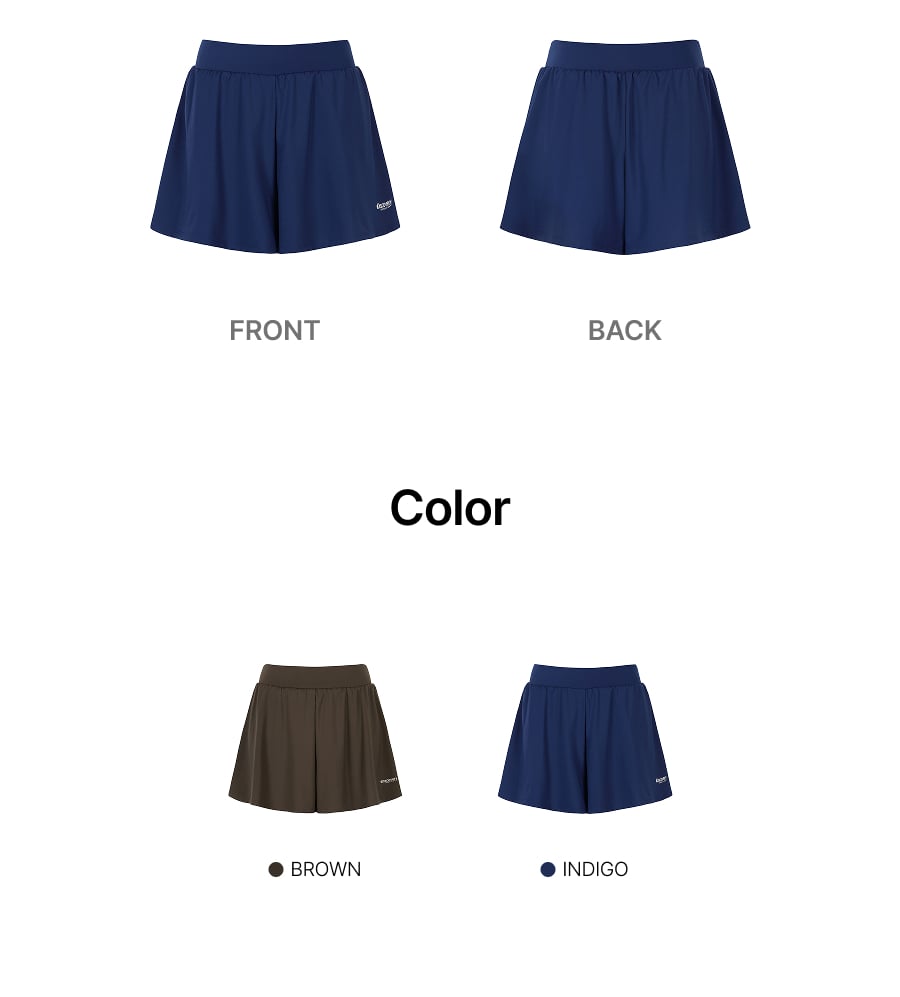 WOMEN 2IN1 A-LINE SETUP SHORTS #NINGNING同款！ - 2 COLORS AS SHOWN