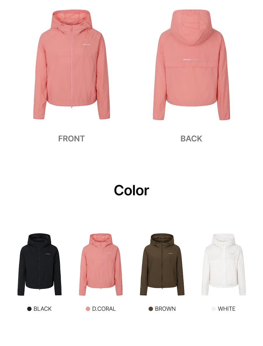 WOMEN PERTEX RUNNING WINDBREAKER #NINGNING同款！ - 4 COLORS CORAL