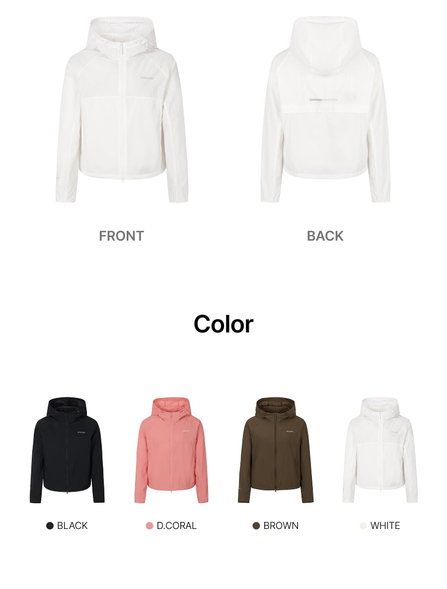 WOMEN PERTEX RUNNING WINDBREAKER #NINGNING同款！ - 4 COLORS WHITE