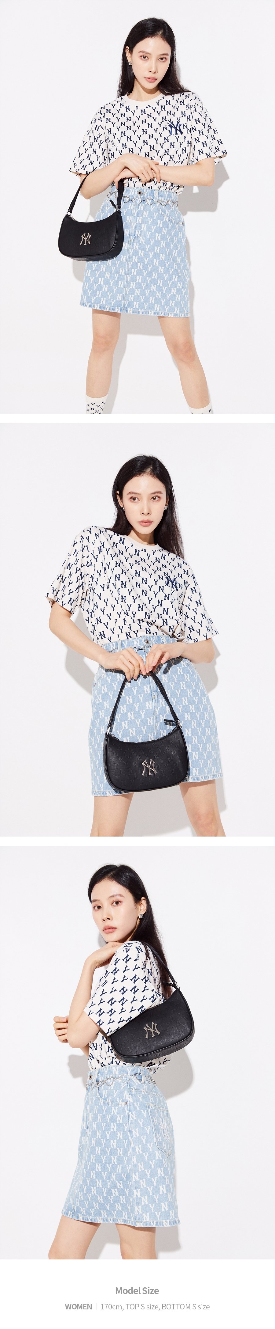 모노그램 엠보 호보백 뉴욕양키스