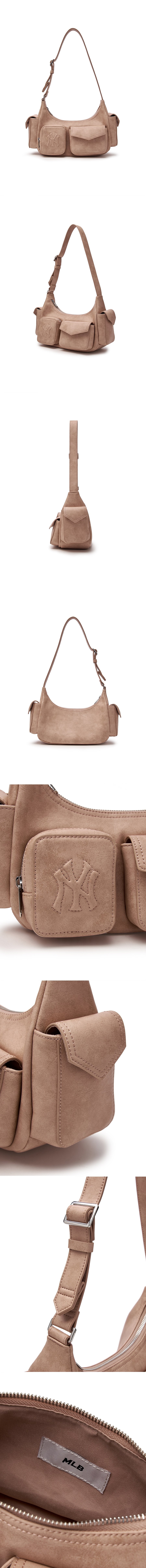 ★MLB Korea★ Multi-pocket cargo bag NY Cream 3ABQBV25N-50CR 3ABQBV25N-50CRS-b6.jpg