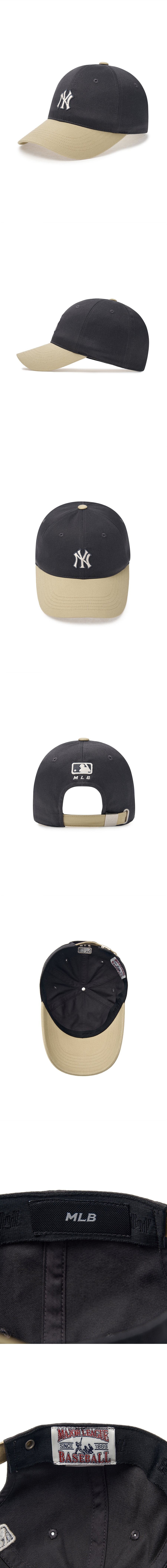 Varsity One Point Logo Color Block Unstructured Ball Cap NEW
