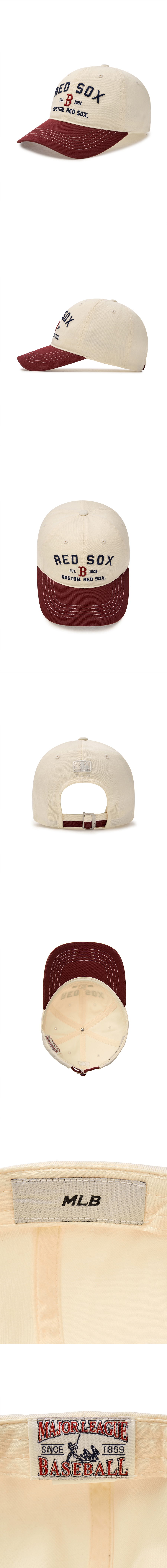 キャップ MLB Korea Varsity Lettering Color Block Unstructured Ball Ca Varsity Lettering Color Block Unstructured Ball Cap BOSTON