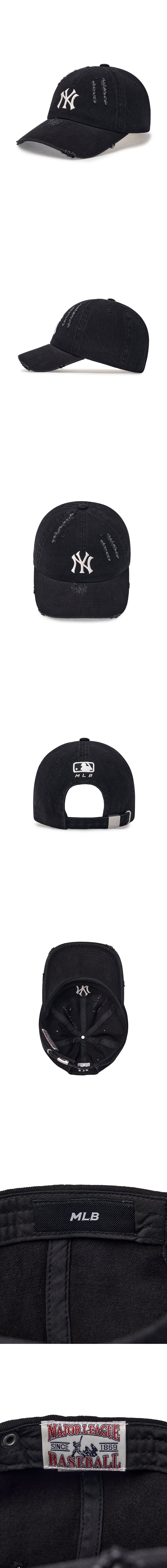 【MLB】 Washing Denim Unstructured Ball Cap ●送料・関税込● Basic Washing Unstructured Ball Cap NEW YORK YANKEES - MLB KOREA