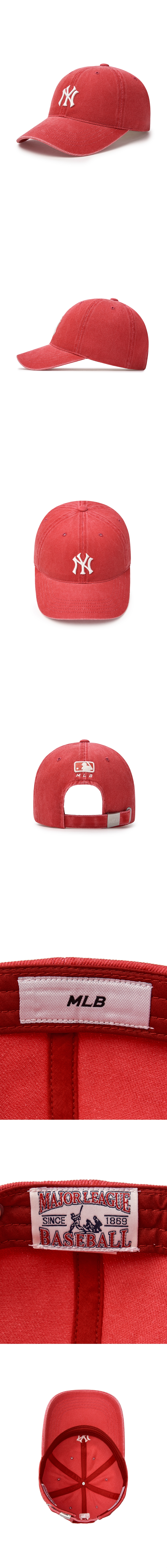 韓国MLB Basic Washing Unstructured BallCap MLB KOREA Damage Washing Unstruck Ball Cap New York Yankees