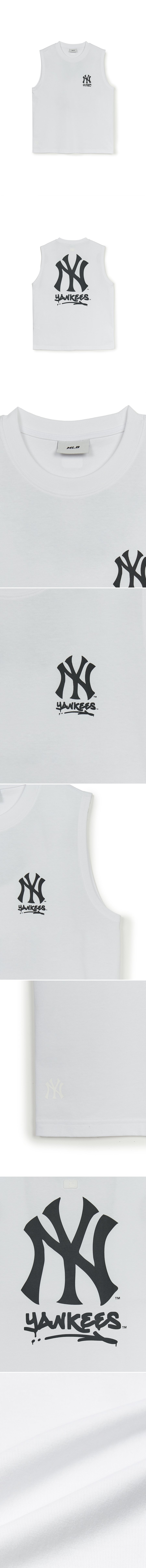 ● MLB ● Basic Mega Logo Sleeveless T-shirt Basic Mega Logo Sleeveless Top New York Yankees
