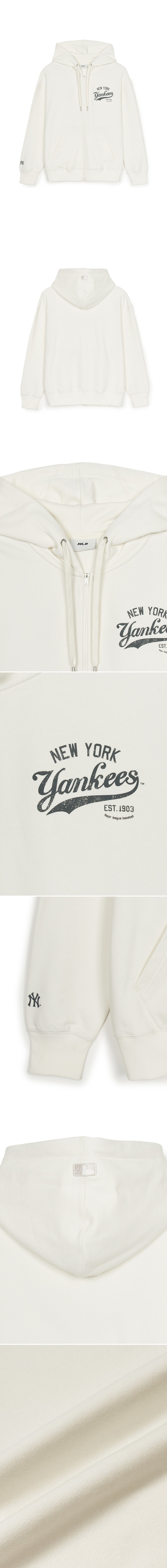 [MLB] Varsity Vintage Graphic Hood Zip up ★大人気★ Varsity Vintage Graphic Mega Overfit Hood Zip Up NEW YORK
