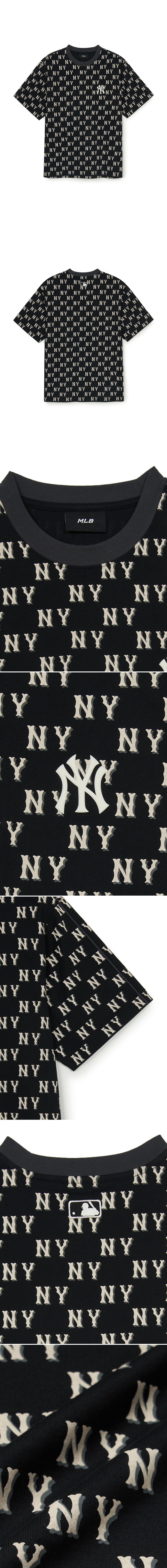 MLB korea■新作*MONOGRAM SPORTIVE ALL-OVER PATTERN OVERFIT T Classic MONOGRAM Sportive Allover Over Fit T Shirts NEW YORK