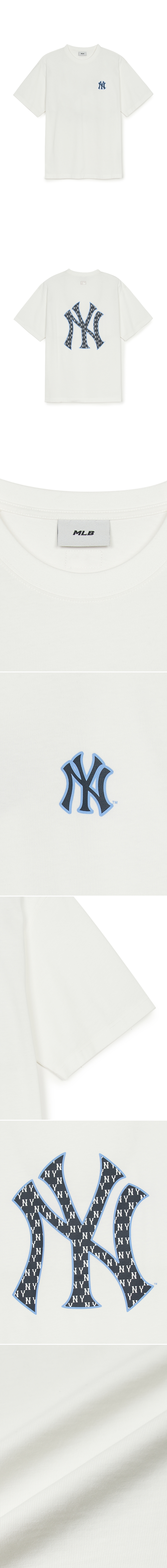 Classic MONOGRAM Big Lux Over Fit T Shirts NEW YORK YANKEES