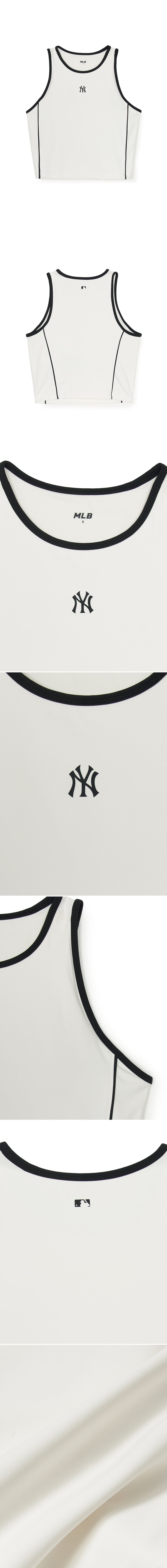 WMS] Women`S Basic Small Logo Crop Top NEW YORK YANKEES