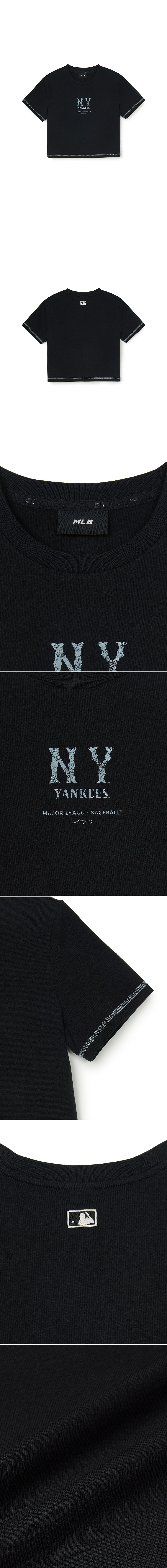 [MLB] W's Basic Coopers Slim Crop T-Shirt ★すぐ品切れ★ Áo Crop MLB Women`S Basic Coopers Logo Slim Crop T Shrts NEW