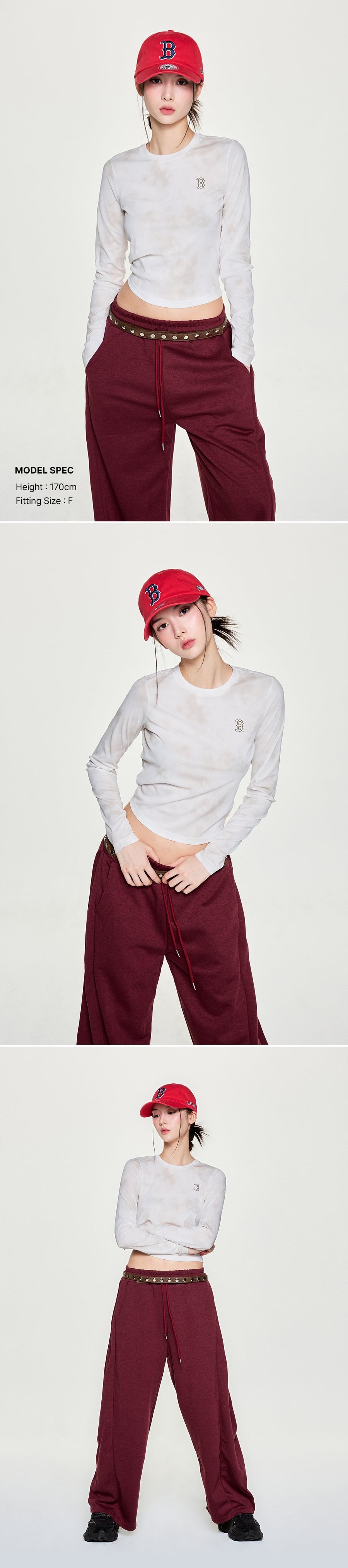 SIGNATURE UNSTRUCTURED BALL CAP DET #KARINA同款! - 12 COLORS RED