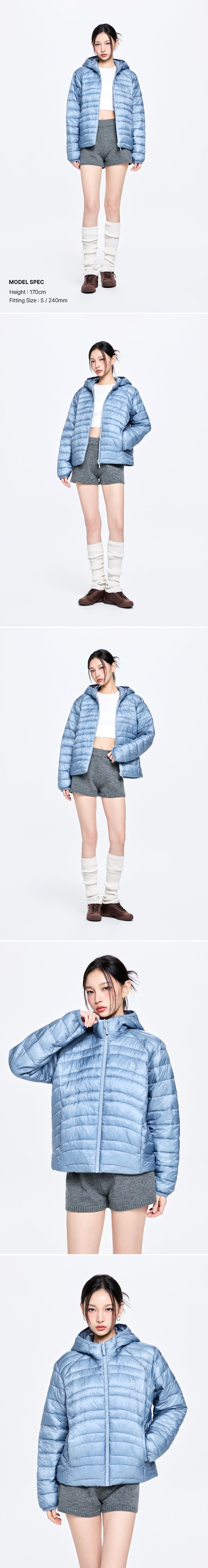커브 에어 쉘 경량 후드 패딩
