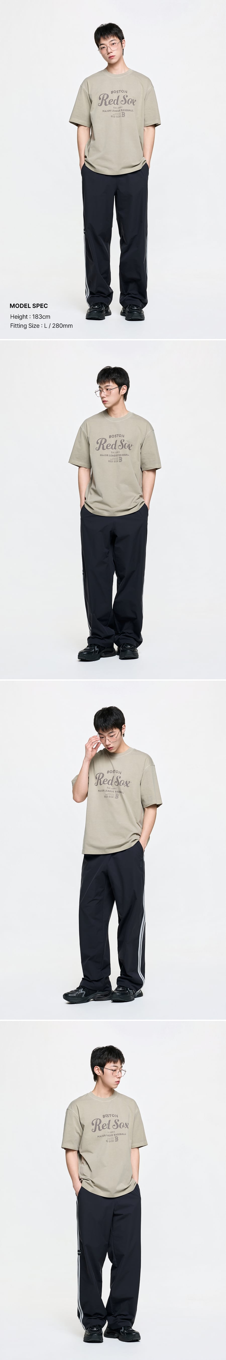 STREET SPORTIVE TAPING WIDE PANTS NY #KARINA同款! - 2 COLORS BLACK