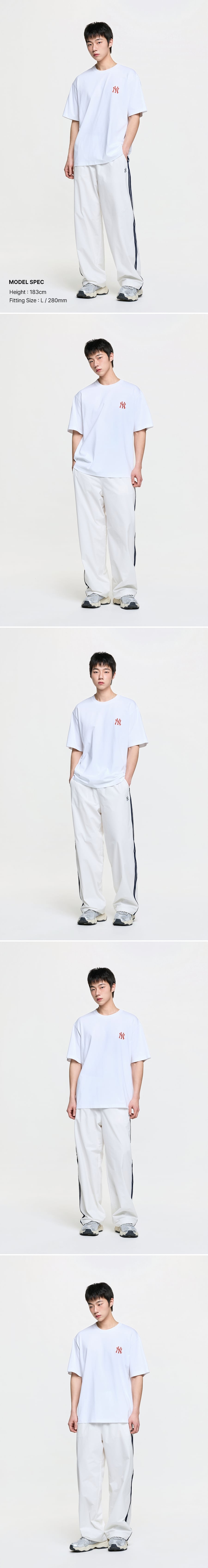 STREET SPORTIVE TAPING WIDE PANTS NY #KARINA同款! - 2 COLORS IVORY