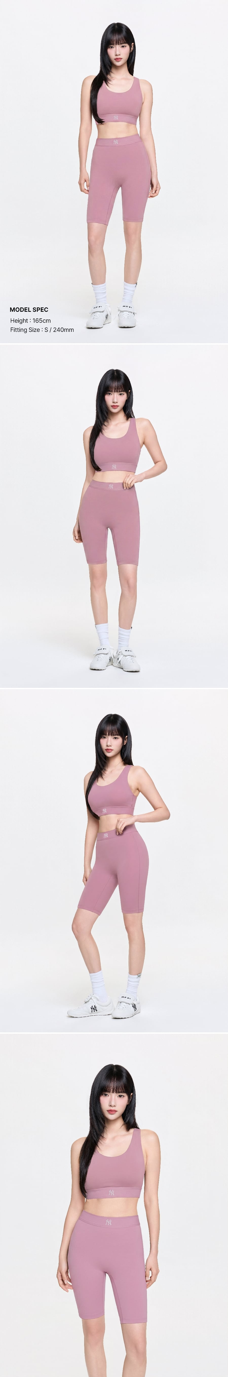 BASIC BAND LOGO POINT CROP TOP NY #KARINA同款! - 2 COLORS PINK
