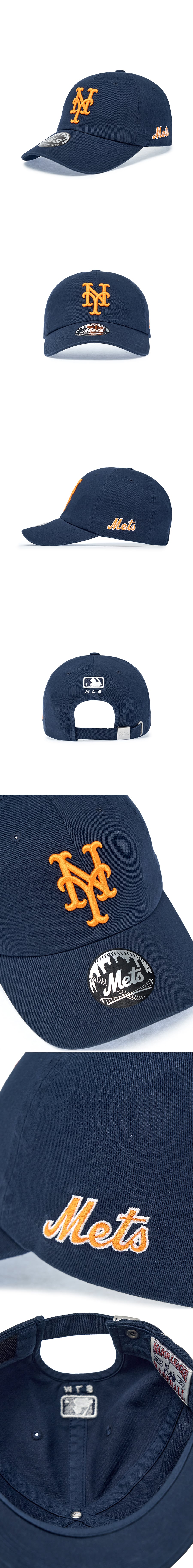 SIGNATURE UNSTRUCTURED BALL CAP DET #KARINA同款! - 12 COLORS NAVY