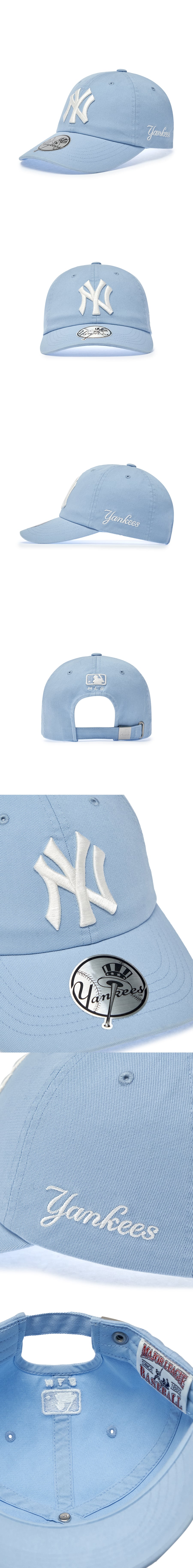 SIGNATURE UNSTRUCTURED BALL CAP DET #KARINA同款! - 12 COLORS SKY BLUE