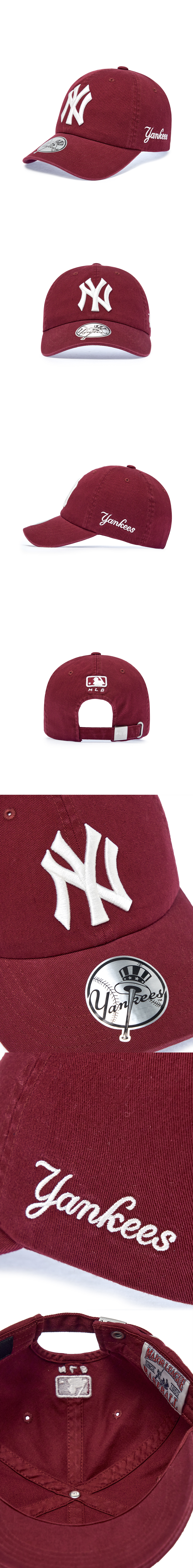 SIGNATURE UNSTRUCTURED BALL CAP DET #KARINA同款! - 12 COLORS WINE