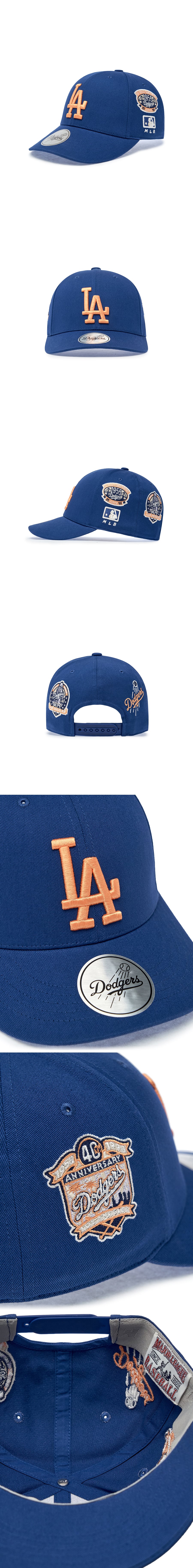 SIGNATURE ALL-OVER PATCH STRUCTURED BALL CAP LA #KARINA同款! - 5 COLORS BLUE