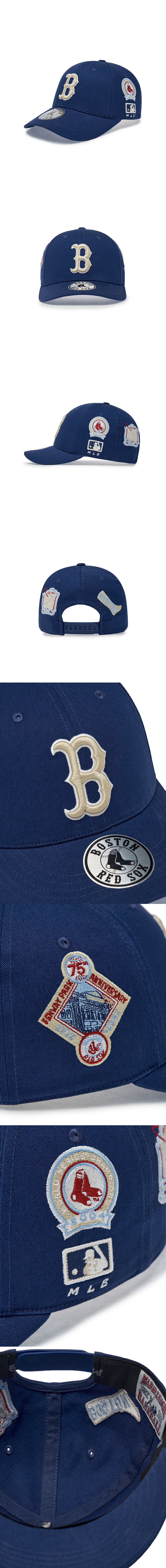 SIGNATURE ALL-OVER PATCH STRUCTURED BALL CAP LA #KARINA同款! - 5 COLORS NAVY